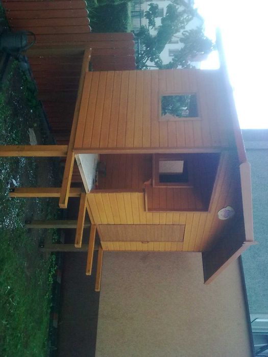 Domek dla dzieci ogrodowy zjeżdżalnia