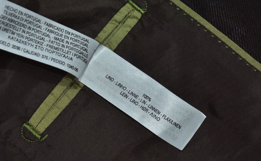 Massimo Dutti Extrafine Linen Old Money Brązowa Marynarka 46 S