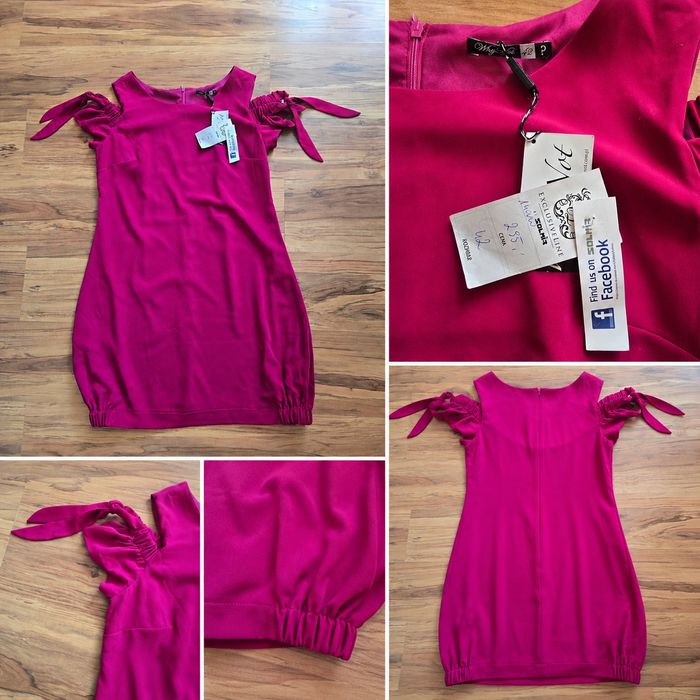 Nowa sukienka z metkami, rozmiar 42, elegancka wesele, chrzest, impreza