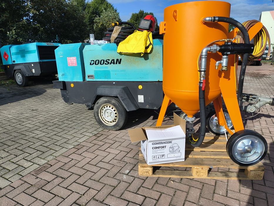 Komplet Kompresor 5m/m+ piaskarka 200 L dostawa szkolenie gratis