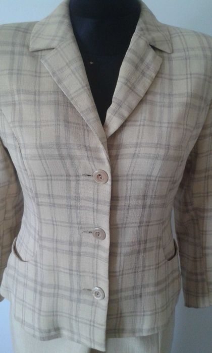 M/L 38/40 Marynarka spódnica komplet damski Żakiet Garnitur