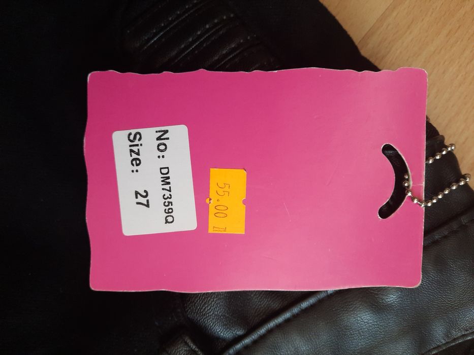 Spodnie jeans skóra M 38