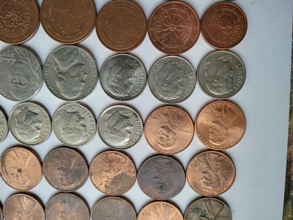 Монети світу Канада США Європа 65шт без повторів