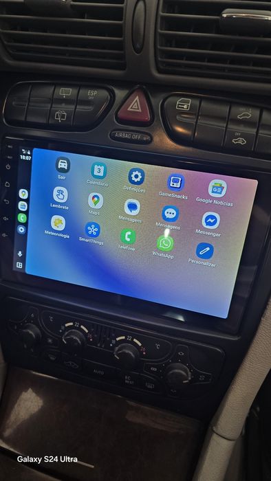 Rádio Mercedes W203 Android 14 (Artigo Novo)