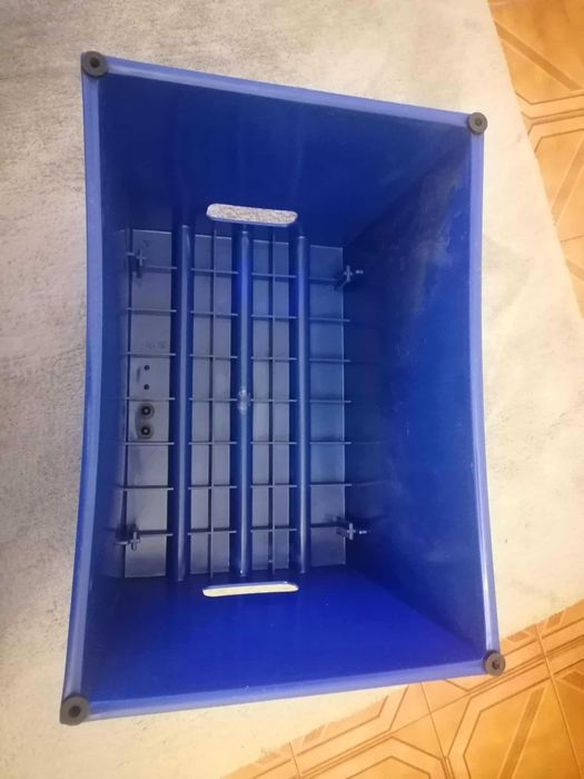 Banquinho antiderrapante - 1 degrau - Azul - Manutan (Novo)