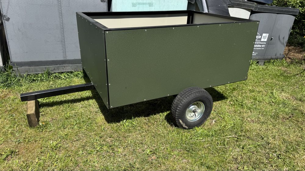 Mocna przyczepka do traktorka STIGA | Ręcznie robiona | NIE marketówka