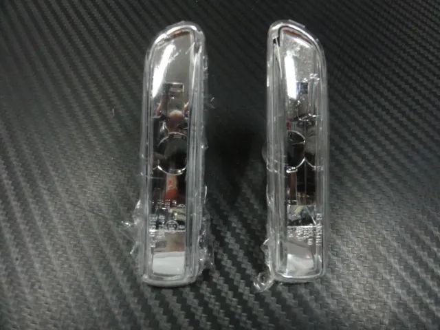 Piscas, Farolins Laterais + lâmpadas cromadas para BMW E46 98-01, E46 COUPE / CABRIO 98-06, E46 COMPAC fundo preto ou em cristal.