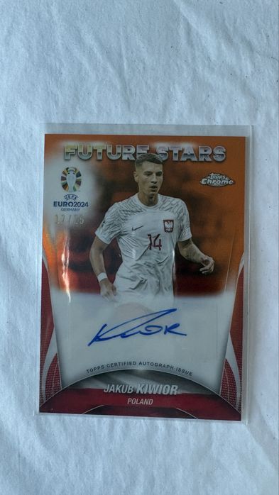 Jakub Kiwior Future Stars Auto 17/25 topps chrome euro 2024