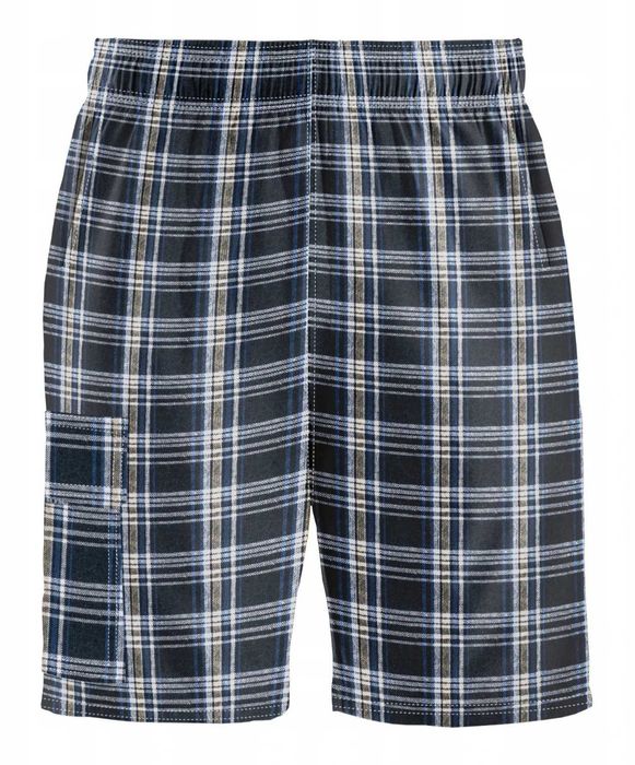 Dresowe spodenki męskie w kratę rozmiary od M do 8XL