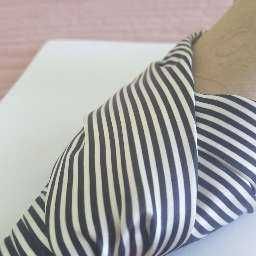 buty klapki ZARA  38 w paseczki (z materiału)