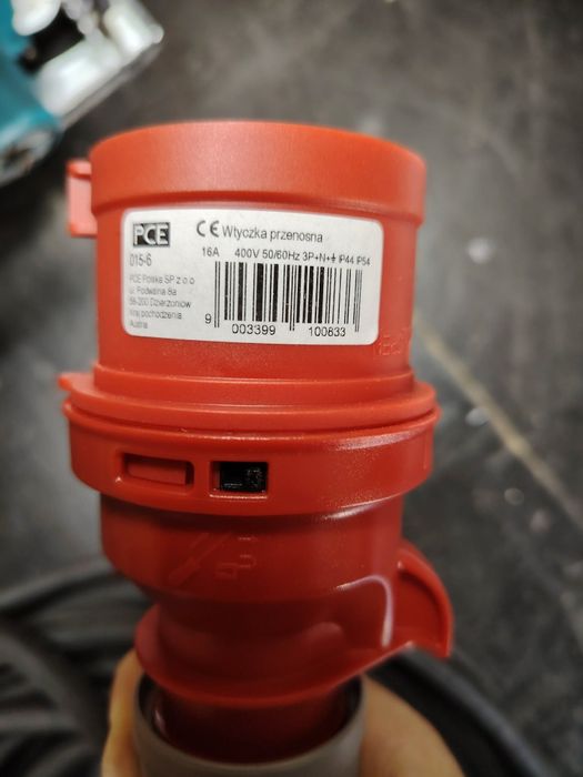 Przedłużacz siłowy 15m przewód w gumie pce 16A