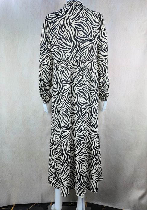 Sukienka Primark zebra midi koszulowa wiskoza EU 40 nowa