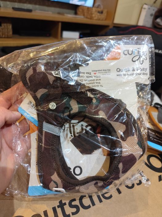 Szelki dla psa Curli Vest Clasp Air-Mesh - rozmiar S - moro