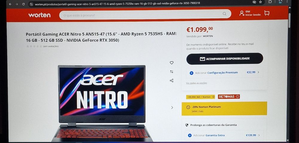 Portátil Acer Nitro 5