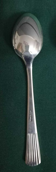 Colheres de chá em prata Topázio, modelo Caninhas, NOVAS.