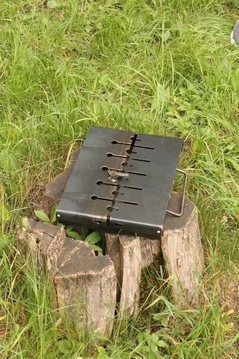 Мангал розбірний 3️⃣мм вазіла на 6 • 8 • 10 • 12 шампурів‼️(чемодан)