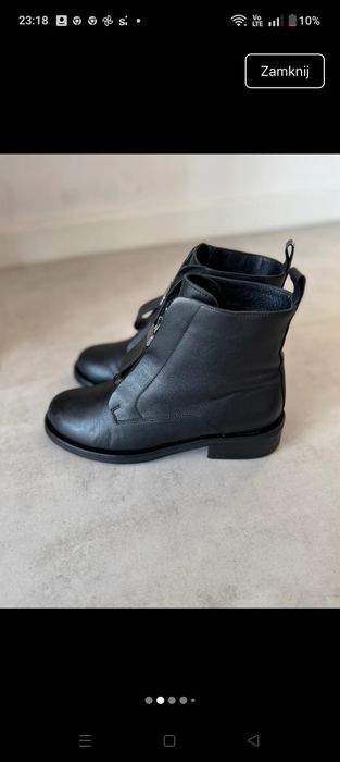 Czarna Botki damskie