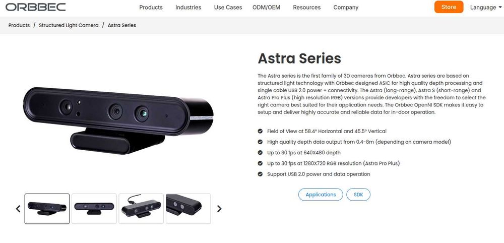 Camera 3D Orbbec Astra Pro
