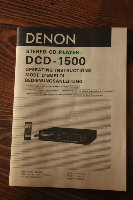 CD Player Denon DCD-1500 High-End za drobne