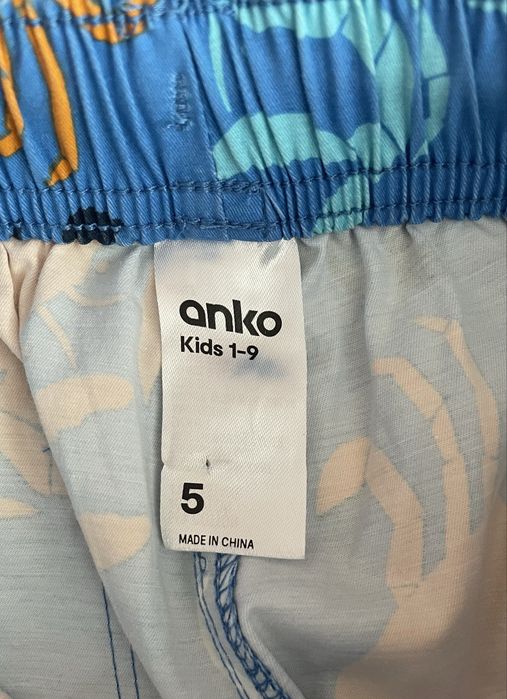 Шорти пляжні Anko плавки сині краби на 5-6 років