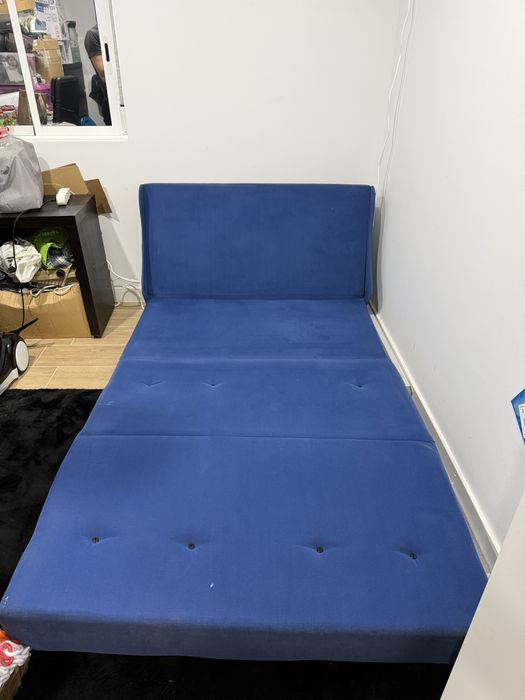 Sofá Cama Azul 2 lugares
