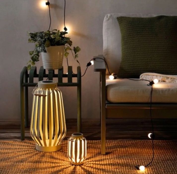 IKEA SOLVINDEN lampa stołowa LED na światło słoneczne