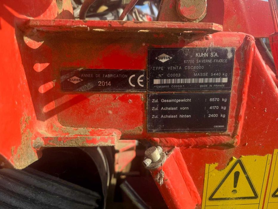 Siewnik Kuhn Venta CSC 6000 z broną wirnikową