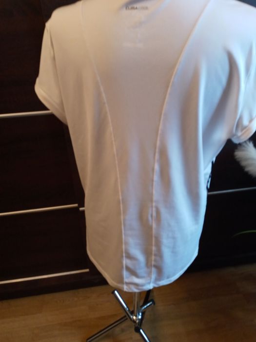 Koszulka sportowa biala Adidas ML elastan