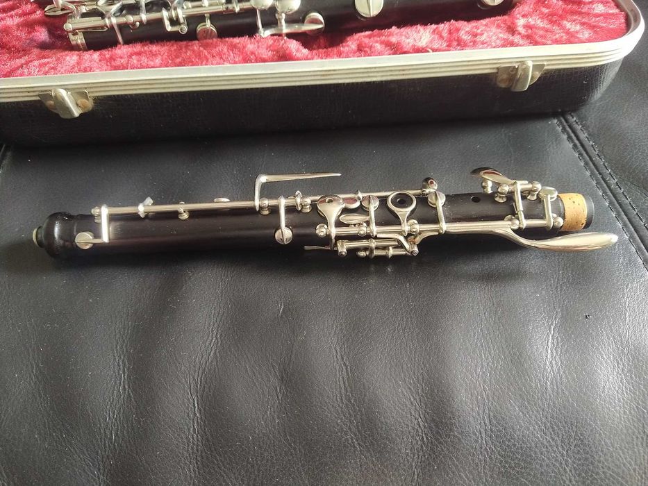 Oboé vintage, de madeira de ébano, da Howarth