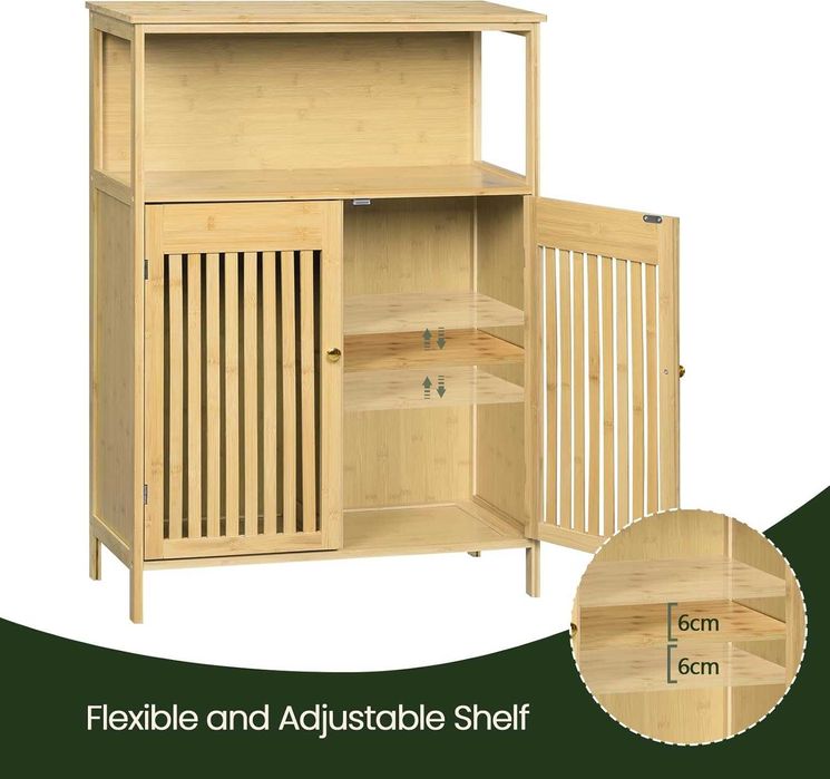 Nowa szafka łazienkowa /szafa bambusowa /komoda / półka / regał !K292!