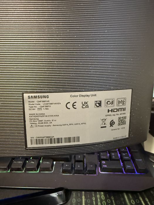 Monitor Samsung 24 Full Hd 60hz Okrągly