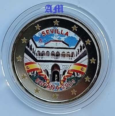 ESPANHA Moedas 2€ Coloridas