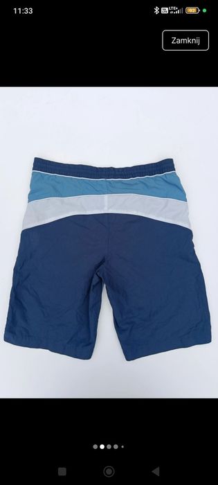 Spodenki Nike Vintage Silver Tag Y2K Baggy Mesh kąpielowki