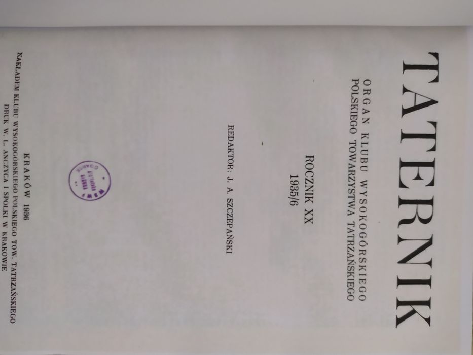 Taternik kilka numerów reprint 1935