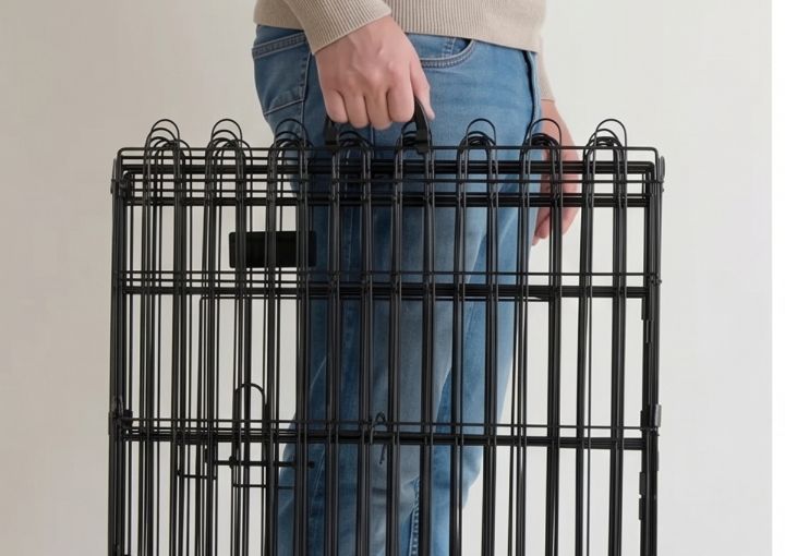 Kojec Klatka Zagroda Modułowa Dla Psa Kota 8 Paneli 63cm NOWY