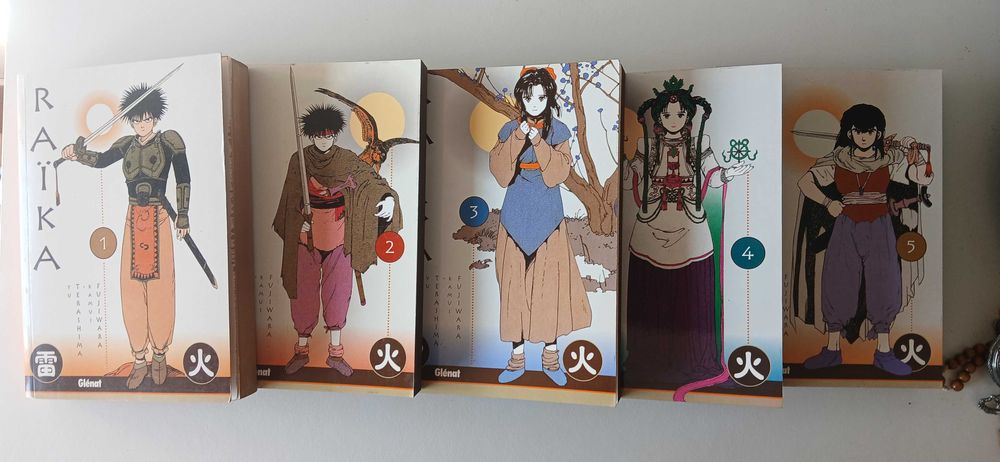 Mangá - Raika, Terashima & Fujiwara, Lote Início da coleção do 1 ao 5