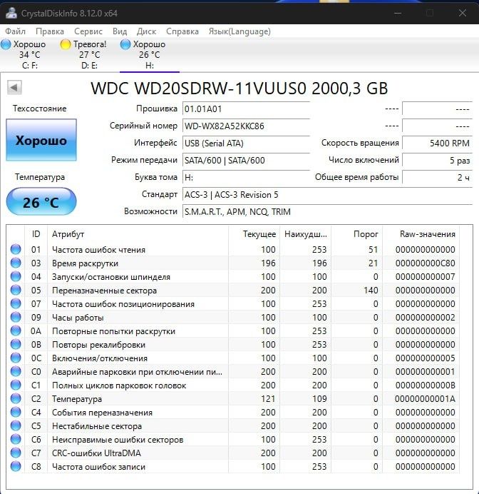 HDD My passport 2 tb