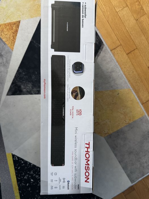 Soundbar THOMSON z subwooferem – Bluetooth / HDMI / pilot / mocny dźwięk SB60BTS
