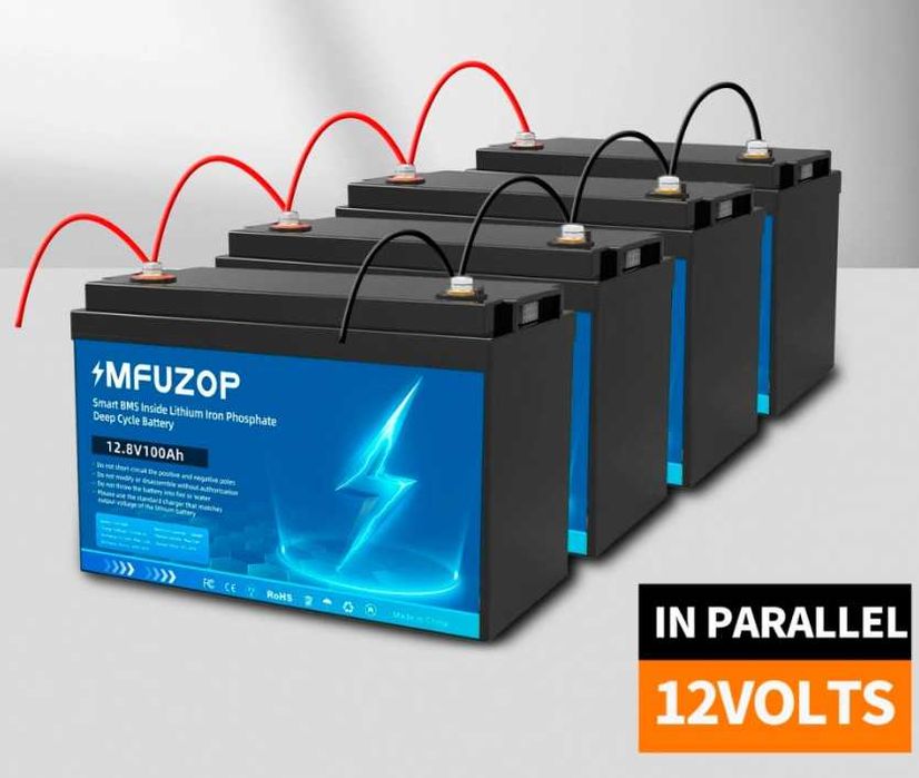 LiFePO4 батарея 12V 100Ah Аккумулятор Datouboss, BMS 1280Wh акумулятор
