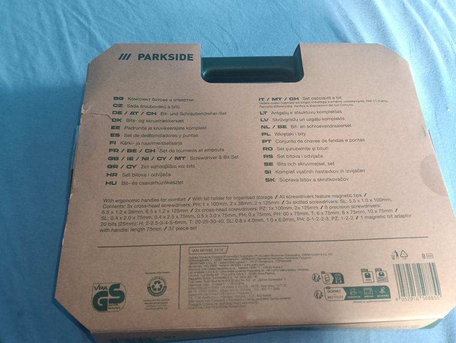 Zestaw śrubokrętów i bitów w walizce Parkside