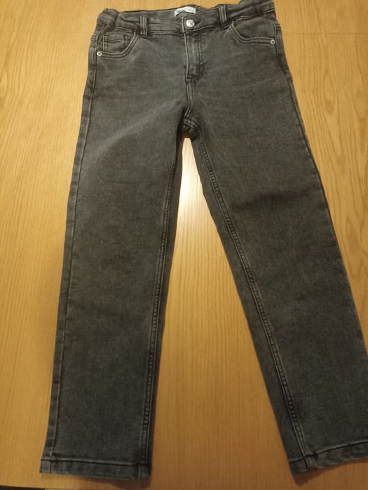 Spodnie jeansowe dla chłopca r.140 szare