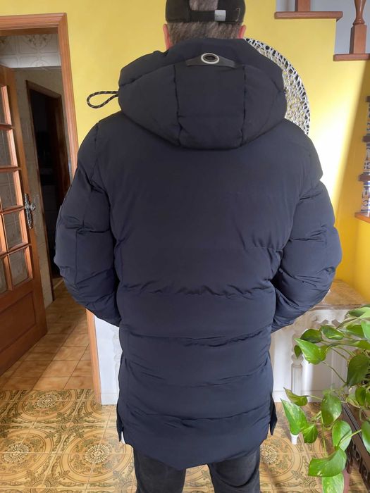 POINT ZERO CANADA - LEVI Long Puffer CASACO quase novo tamanho Medio