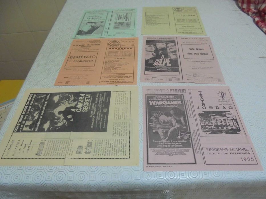 Folhetos de Cinema dos anos 80