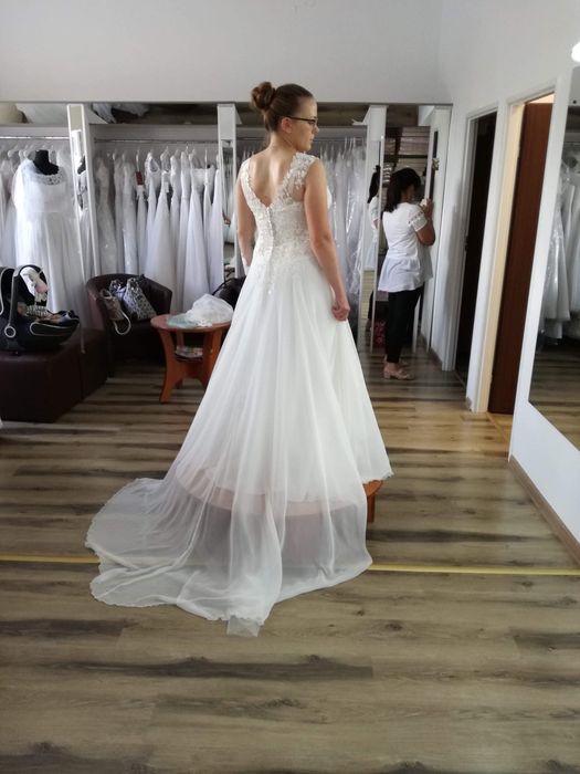 Suknia ślubna Rayana ecru - Rozmiar 40/42