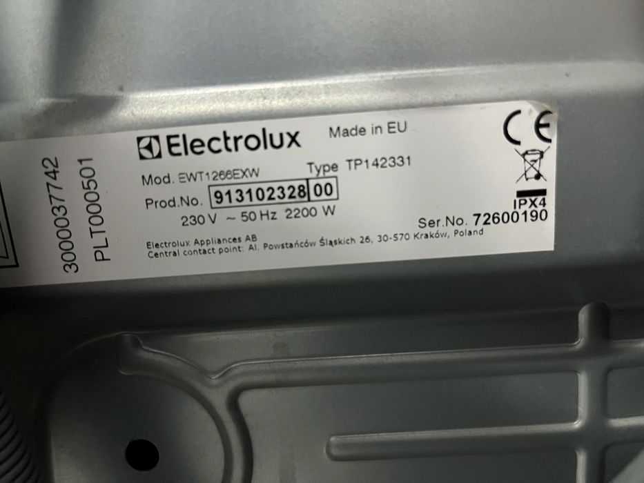 Pralka Electrolux 40cm 1200ob 6kg A++ |12msc |BD stan |Dowóz