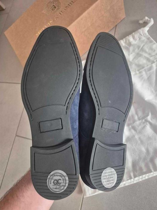 Buty męskie lato swag zamsz oksforki