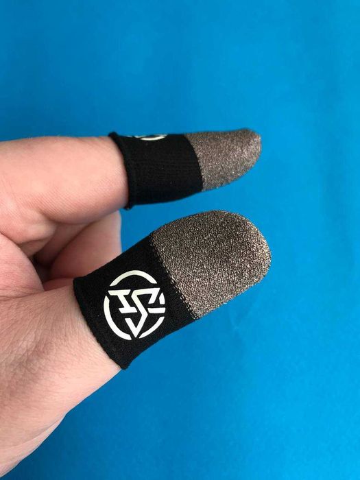 Тригер для телефону та ігрові напальчники зі срібним волокном 2 шт.