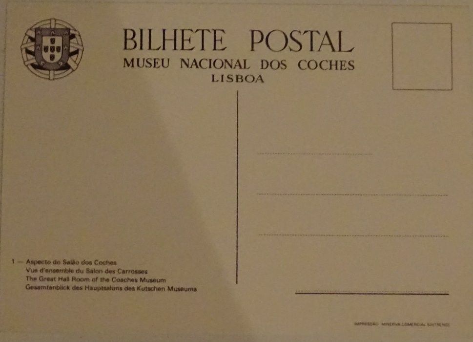 Carteira de Postais Ilustrados - Museu dos Coches