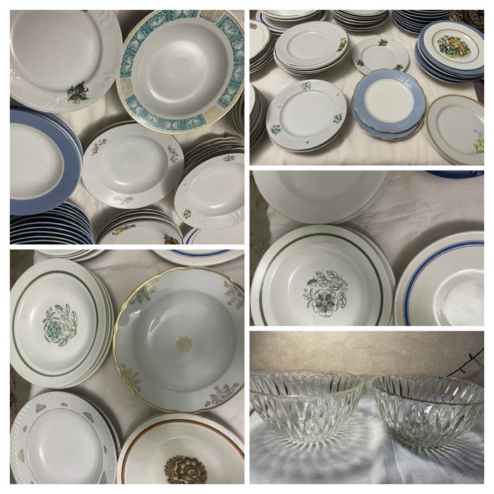 Посуда разная родом СССР стаканы   рюмки, чашки , хрусталь