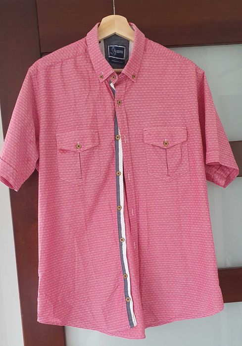 Koszula męska L Maurizio Benttoni krótki rękaw